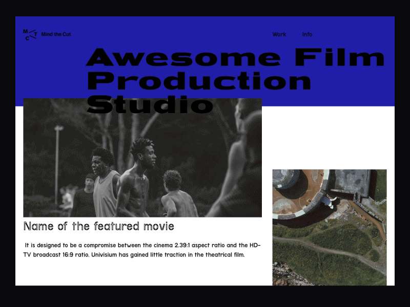 The Cut animation cover desktop gif ui ux web