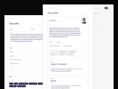 Futurely – Your profile / Edit profile