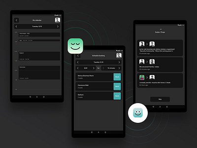 Smart Display: Source of knowledge android app dark mode dark ui machine learning minimal tablet ui ux web