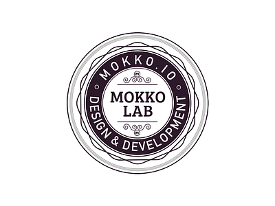 Mokko Lab Badge badge circle design logo mokko print design symbol vector