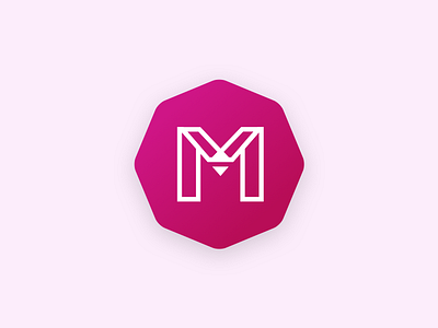 Mokko Logo 2.0 blackwhite branding logo m mokko polygon vector