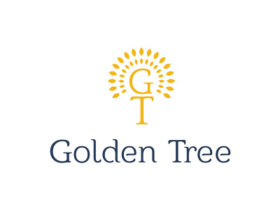 Golden Tree Hotel Logo branding creative design consultancy golden logo tree vector