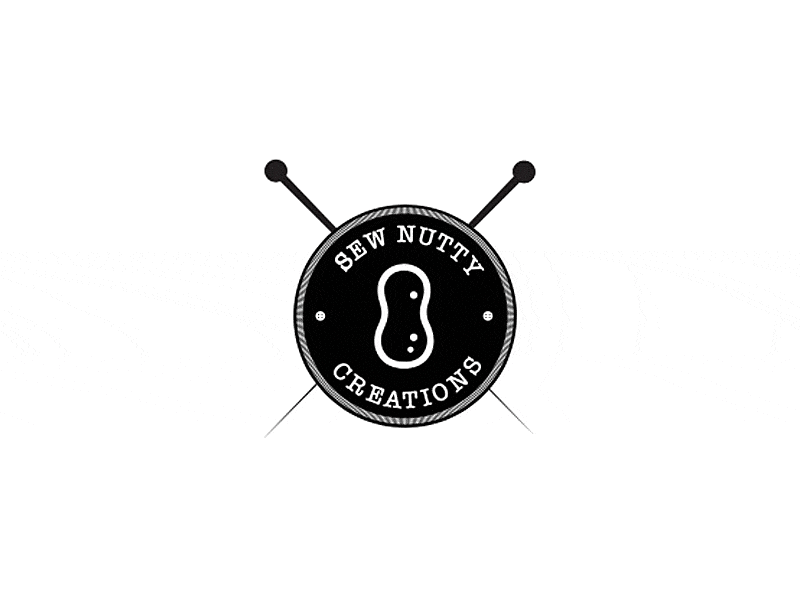 Sew Nutty Logo Animation animated black gif logo mokko needle vector white