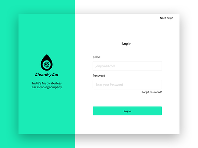 Login Page | Website Design 2018 cleaning designer green login logo signin ui ux website