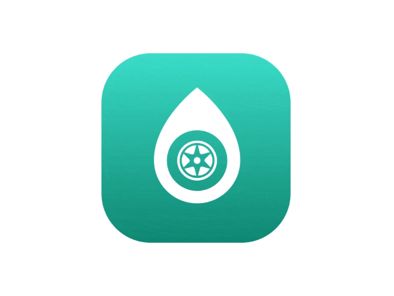 CleanMyCar App Icon 2018 animation app icon drop gradient green ios11 iphone vector