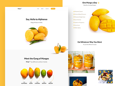 Mango TM Landing Page 2018 india landingpage mango uiux website