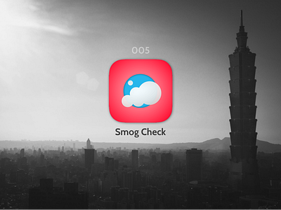 Smog checker, app icon app icon daily ui day 005 ios