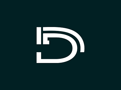 D Shape V1 alphabet d font geometric icon illustration letter logo mark shapes typography