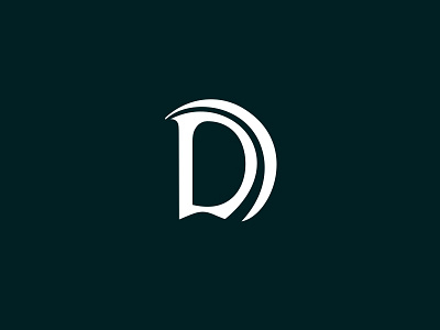 D Shape v3 alphabet d font geometric icon illustration letter logo mark shapes typography
