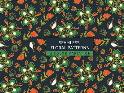 Seamless floral vector pattern backgrounds floral pattern graphic design illustration pattern seamless vector pattern