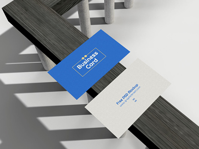 Free blue PSD mockup template. business card mockup free mockup graphic design mockup psd mockup