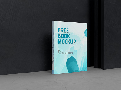 Free Blue Book Cover Mockup Design.