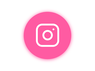 Instagram Icon - Glow mode design glow glowing icon instagram vector