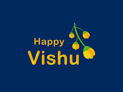 Vishu Greetings adobe design festival greeting illustration kerala photoshop typography vishu