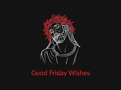 Good Friday Illustration adobe art design good friday holy week illustration mockup photoshop post religious wishes