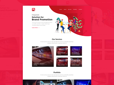 Red Arrows Website Concept adobe adobe xd design gradiant home home page design homepage illustration landing landing page landing page concept landing page design mockup red ui website xd