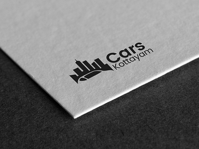 Cars Kottayam Logo Mockup adobe adobe photoshop black and white logo branding logo logo demo logo design logo mockup logos mockup photoshop