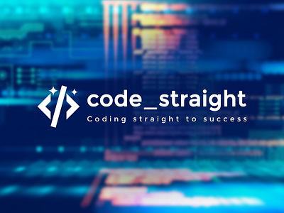 code_straight logo branding branding and identity design icon logo logo design logo designer logodesign typography vector