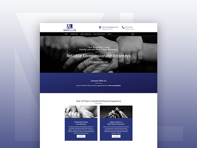 Marro Law Redesign attorneys design developement florida landing page lawfirm redesign ux web web design