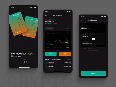 CryptoCurrency Exchange Platform app crypto currency design mobileui newdesign ui ux ux design