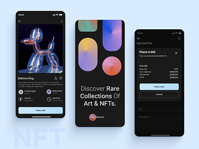 NFT Platform app design newdesign nft nft platform ui ux ux design