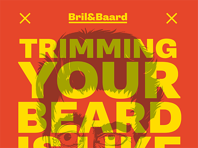 Bril&Baard typography poster