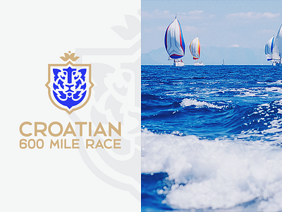 Croatian 600 Mile Race anchor compas croatia lion logo rose shield wind yacht