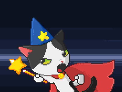 Wizard cat cat pixelart vjuh wizard