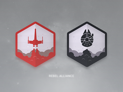 Rebel Alliance icon illustration polygonal rebel alliance spaceships star wars starwars