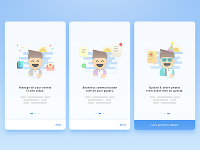 Onboarding android avatar boy card character illustration invitation ios male man onboarding ui