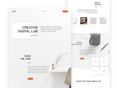 Agency Portfolio clean minimalism minimalist portfolio simple website white
