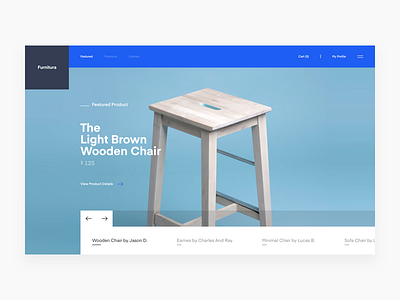 Furnitura app blog clean dashboard e commerce furniture landing page minimal simple ux ui website white