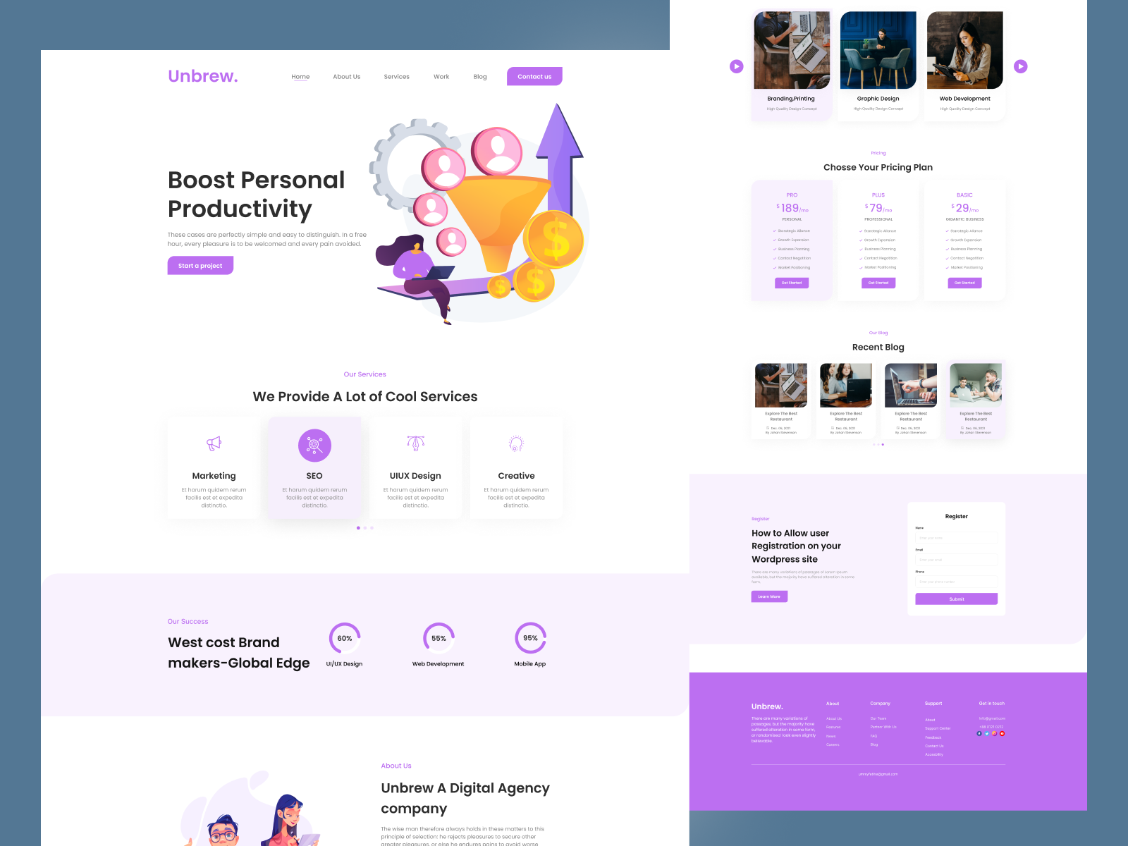 Digital Marketing Website Landing Page Design by UMMY AMERIN ASHA on ...