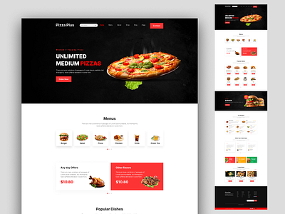 Restaurants Website Landing Page Design design landing page landing page design ui ui design ui trends uiux ux ux design web designer life website website design