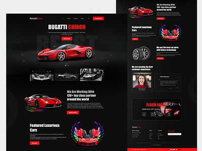 Car Automobile Shop Website app app design design landing page landing page design ui ux web design website design