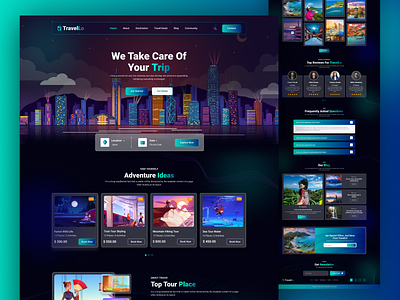 Travel Agency Web Site ; Landing Page