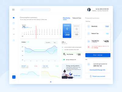 Energy dashboard