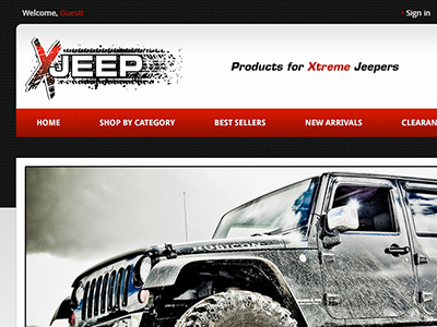 Xjeep Website Design