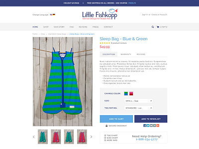 ECommerce Sleeping Bag Site bigcommerce clean design ecommerce web design website