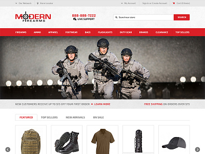 Tactical Gear Website bigcommerce ecommerce guns shopping shopping cart tactical website