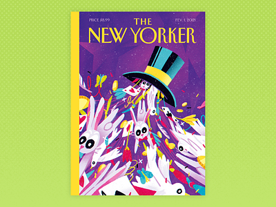 The New Yorker bunny card coin digital editorial hat illustration magazine magic magician new york new yorker photoshop rabbit the new yorker top hat trick