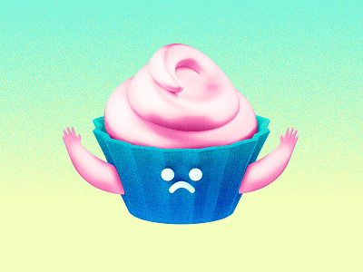Muffin blender character design digital illustration muffin photoshop