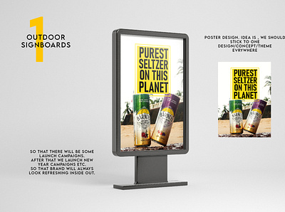 Outdoor Sign Boards Concept branding design graphic design outdoor branding packaging