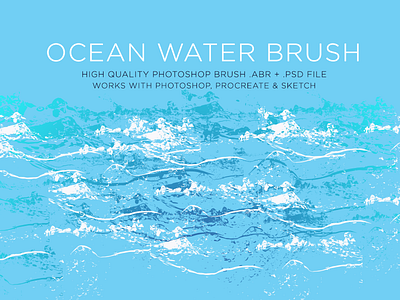 Ocean Water Brush robinhardingdesigns