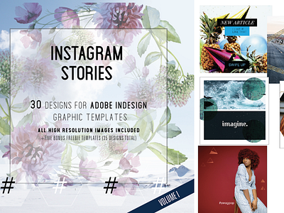 Instagram Story Templates — Vol I brands design designs instagram instagram stories instagram templates robinhardingdesigns social media design