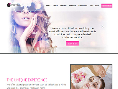 Advantage Health and Beauty beauty black bootstrap fashion health healthcare love pink pinkandblack website