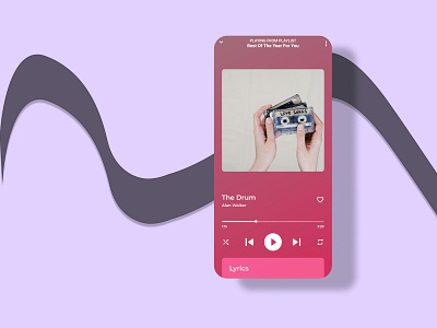 music app screen design music ui ux