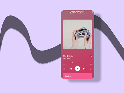 music app screen