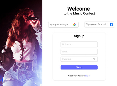 Signup page dailyui ui