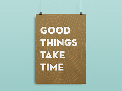 Good Things - Minimal Poster Design graphic design minimal poster poster design print design screen printing